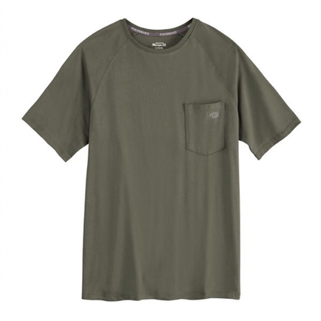 WORKWEAR OUTFITTERS Perform Cooling Tee Moss Green, 5XL S600MS-RG-5XL